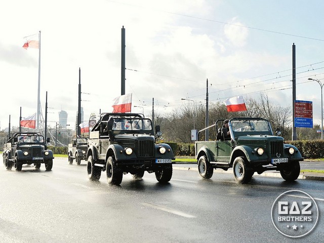 Parada samochodów militarnych Gaz 69