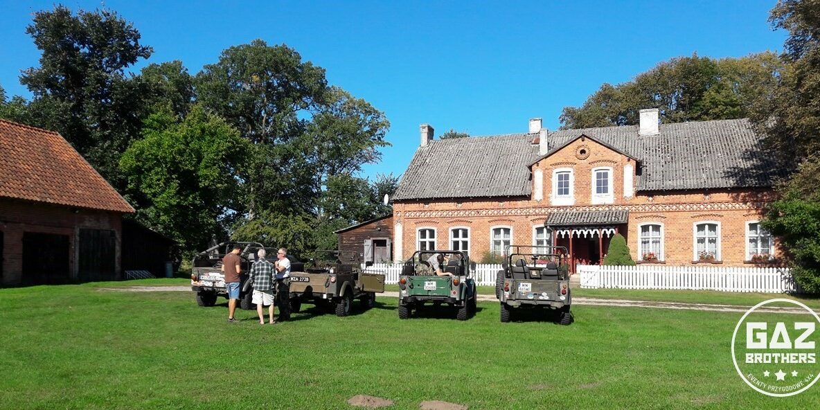 Samochody terenowe Gaz 69. Rekonesans przed eventem w hotelu Marina Golf Club Gaz 69, event, mazurski dom
