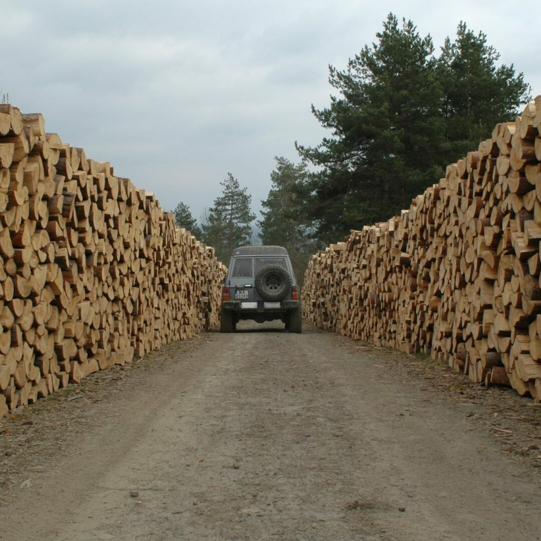 Nissan Patrol na szutrowej drodze